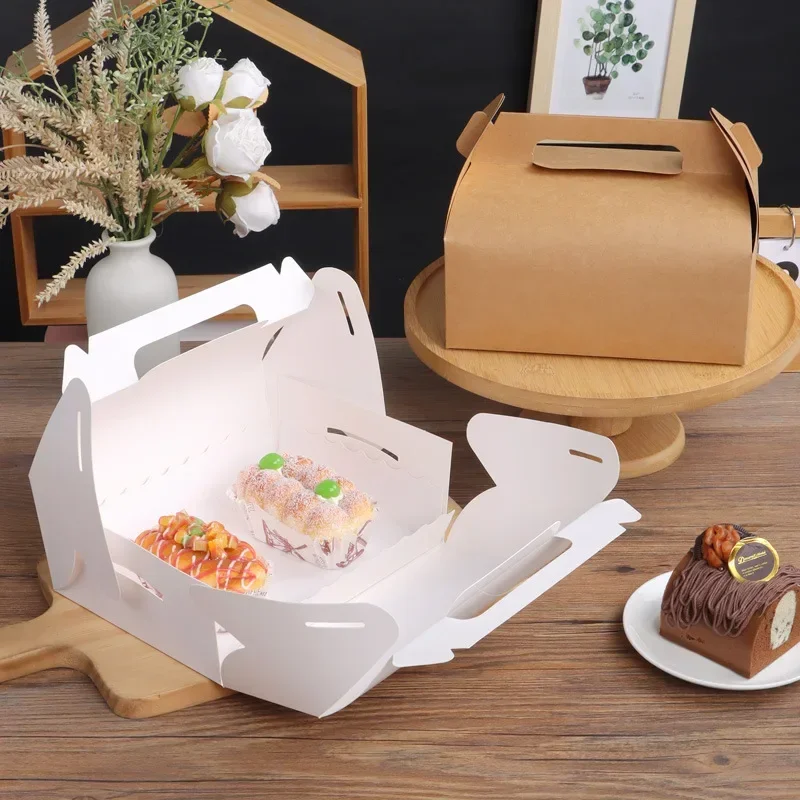 10/20pcs Kraft Paper Gift Box Containers for Wedding Birthday Packaging Party Favor Goodies Candy Treat Boxes