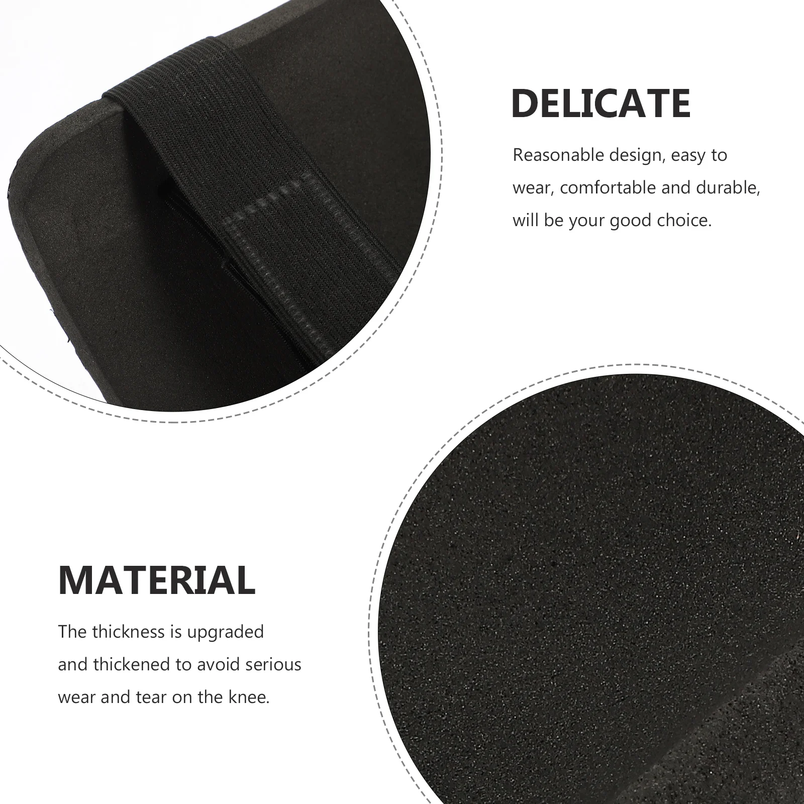 

Black Work Pants with Built-in Knee Pads Durable Wear Resistant Professional Knee Guard for Construction Gardening