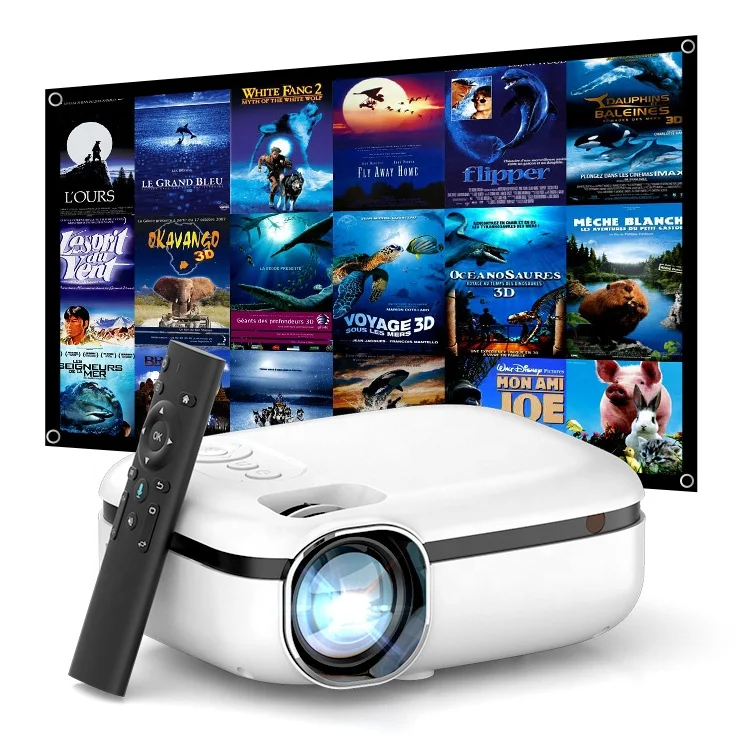 Portable Mini Android Proyector Short Throw support 1080P Projector Led Home Theatre