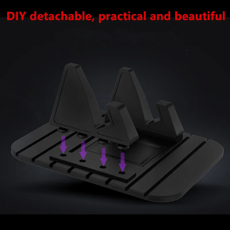 Anti-slip Car Silicone Phone Holder Mat Pad Dashboard Stand Mount Phone GPS Bracket For iPhone for Xiaomi FOR Huawei Universal
