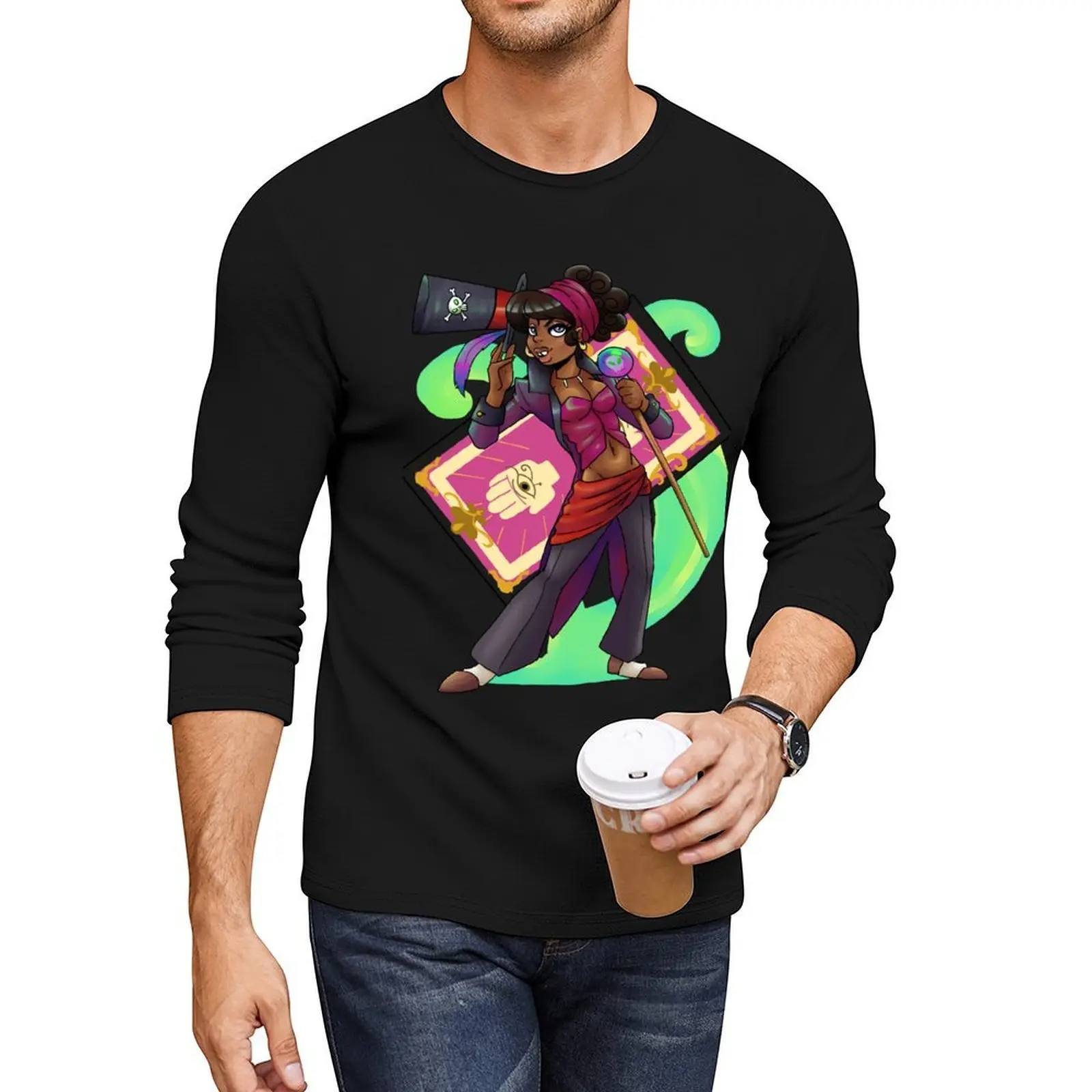 

Dr. Facilier Long T-Shirt Tee shirt hippie clothes anime custom t shirts mens graphic t-shirts anime