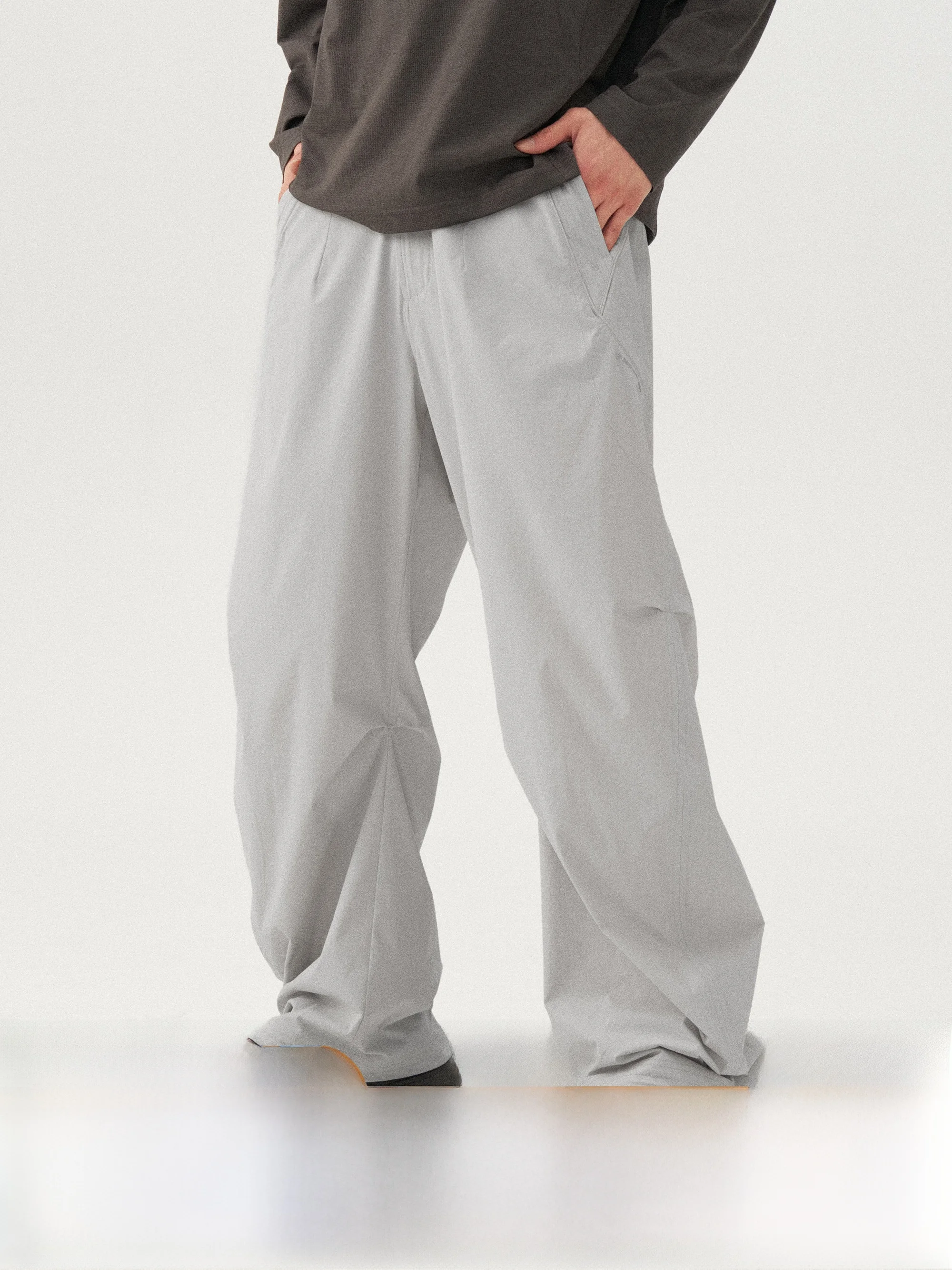 

Outdoor Water-Resistant UPF50 Sun Protection Cool Sensation Paratrooper Casual Pants Loose Fit Low Waist Nylon Fabric