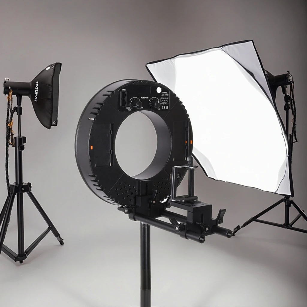 Mini Portable Phone Ring Light Selfie Light Emitting Diode Clip Ring Light Strip Lithium Ion Battery