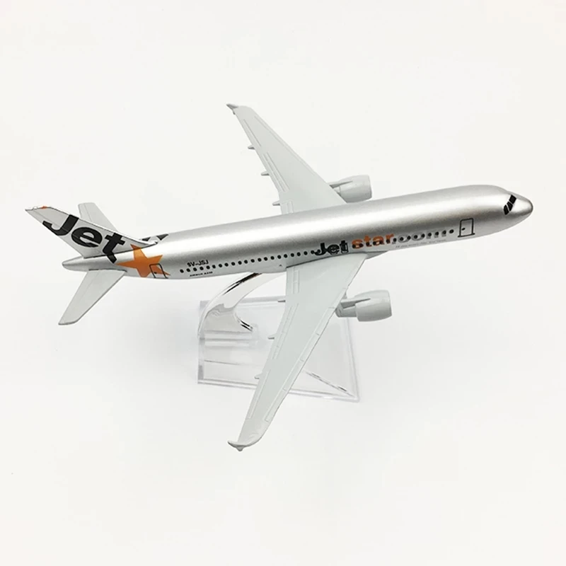 

Литая под давлением модель самолета, 16 см, сплав Jetstar A320, игрушечный пассажирский самолет, статический дисплей, масштабная коллекция 1:400
