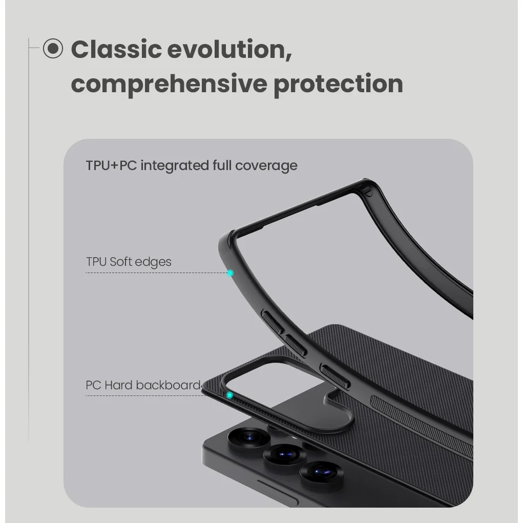 Etui Nillkin do Samsung Galaxy S25 Ultra S25+ S24 S23 Plus, matowe, z TPU, odporne na wstrząsy, anty-odciskowe, CA4001 — zdjęcie produktu 2