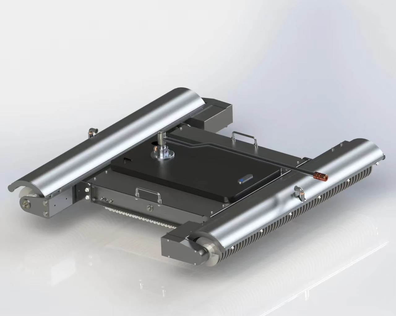High Efficiency Photovoltaic Cleaning Robot with Remote Controller Cleaning Brush with Water Fed Pole Intelligent Device