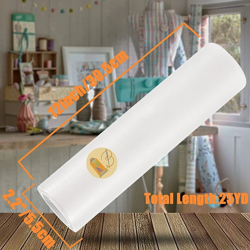 قابل للذوبان في الماء التطريز تتصدر فيلم 12 بوصة × 25Yd لفة التطريز استقرار