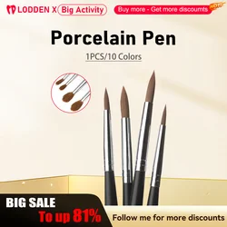 LODDEN 1PCS Dental Porcelain Brush Pen For Dental Lab Equipment Dentist Tools Dental Glaze Brush Pen Ceramic Brush Pen Lab Tool