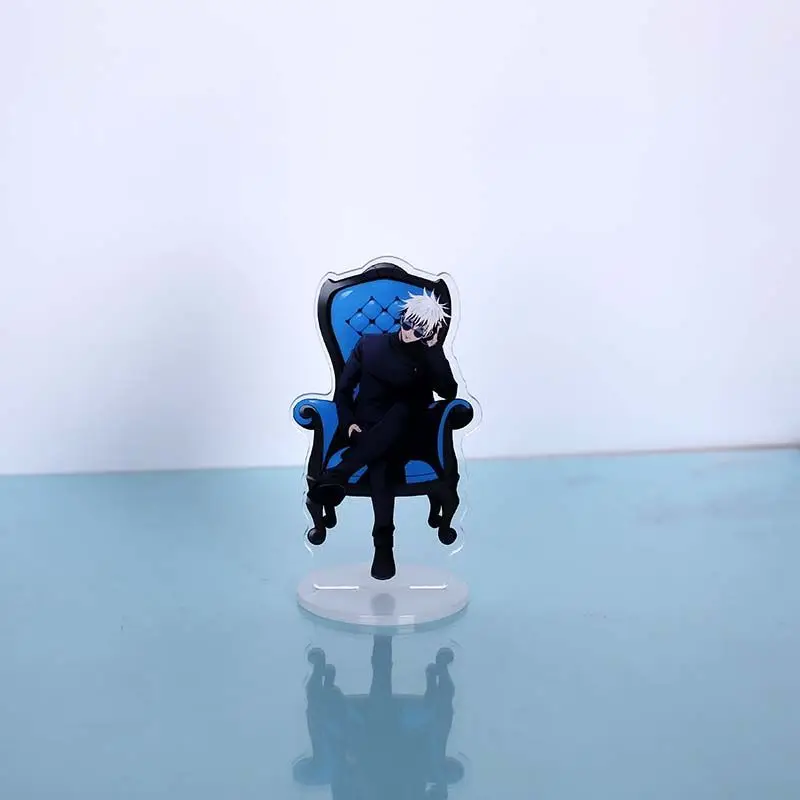 Jujutsu Kaisen Anime Figure Standing Sign Acrylic Gojo Satoru Stand Model Funny Desk Desktop Decoration Cartoon Ornament Toys