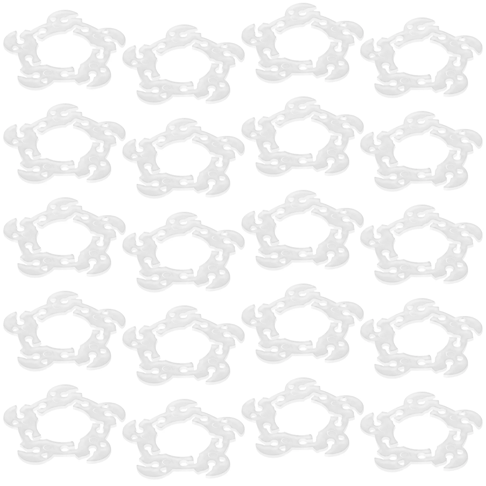 

100 Pcs Balloons Accessories Clips to Tie off Buckle CD Welcome White Wedding Ties Baby
