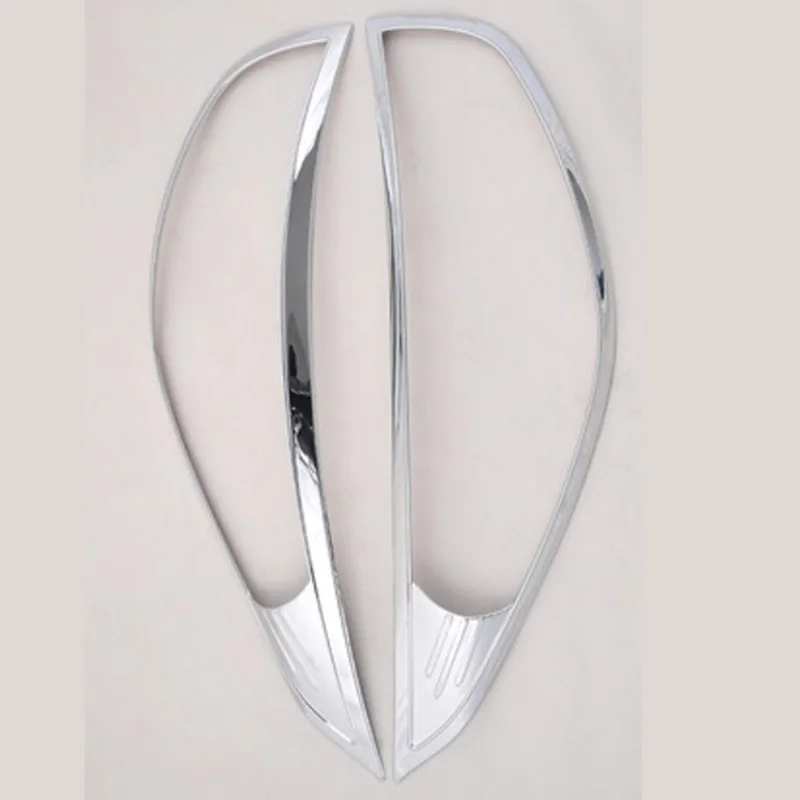 Exterior ABS Chrome Front Light Lamp Cover Headlight Covers Car Accessories for Hyundai Tucson IX35 2010 2011 2012 2013 2014