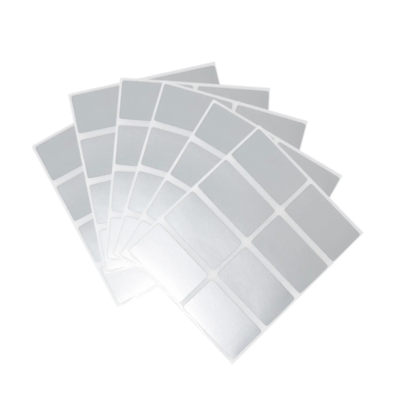 100pcs 23mmx42mm Gold Silvery Scratch Off Sticker Labels DIY adhesive Scratch off