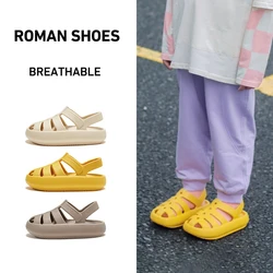 UTUNE Children Roman Sandals Slides Boys Girls Summer Garden Shoes EVA Beach Slippers Shoes 2-7Y Toddler Clog Baby Outside