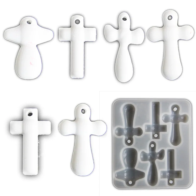 

Cross Pendant Silicone Reusable Diy Resin Casting Mold For Epoxy Jewelry Making Craft Keychain Charm Silicone Crafts Mold