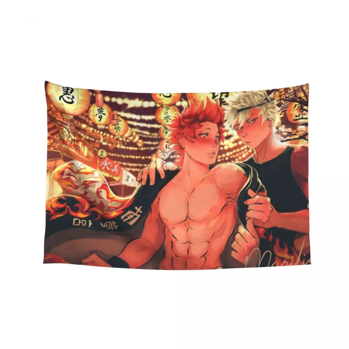 

summer festival - Kiribaku Tapestry Outdoor Decor Home Supplies Mushroom Home Decorations Aesthetic Tapestry