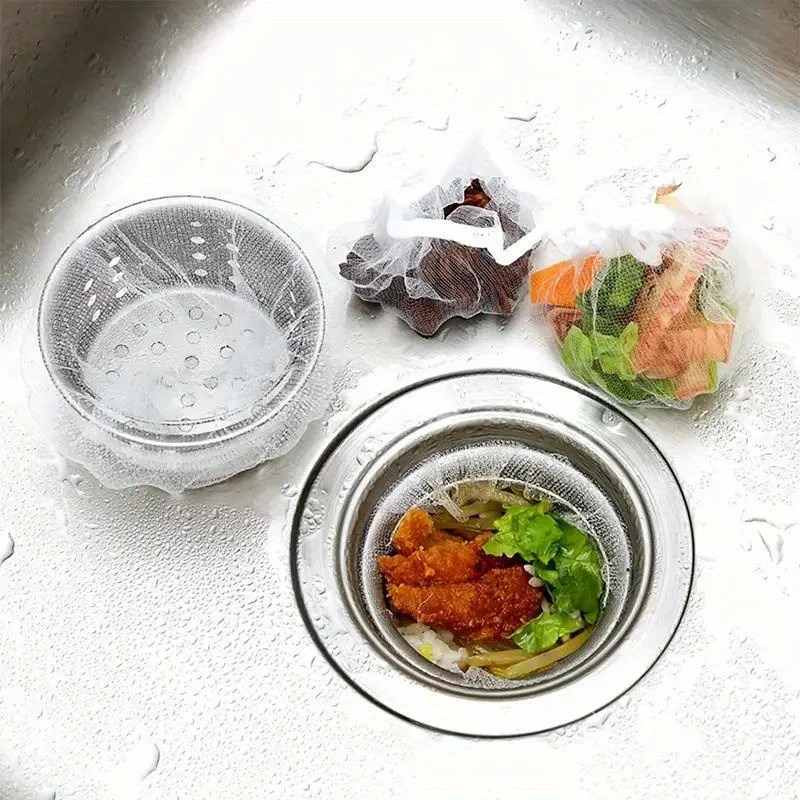 200pcs Kitchen Sink Strainer Bags - Disposable, Easy To Clean, Convenient for Collecting Food Waste and Garbage