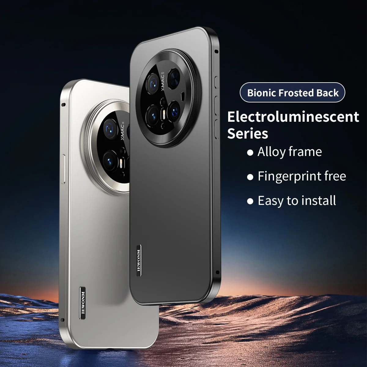 

Роскошный цельноалюминиевый корпус, матовый титановый сплав, ультратонкая задняя крышка для Huawei Mate 70 Plus Mate 60 Pro Mate 50 40, металлический корпус