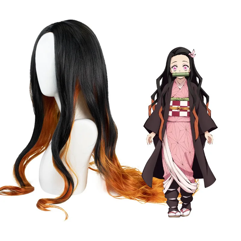 

Kimetsu no Yaiba Kamado Nezuko Cosplay Wig Heat Resistant Synthetic Hair Wigs