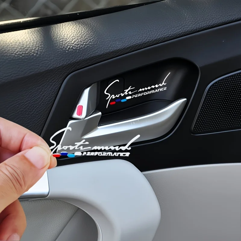 2D Flat Sport Mood Performance Vinyl Sticker, Waterproof UV Resistant Decal for Car Interior Air Vent