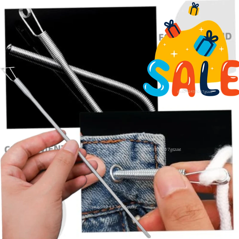 Biegsamer Federzug-Kordelzieher Clip für Hosen Hoodies Elastisches Band Schnürsenkel Flexibler Kordelzug DIY Nähzubehör