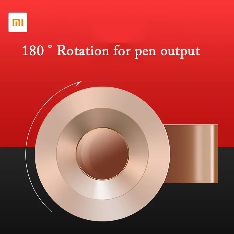 Xiaomi-Bolígrafo de Gel de Metal Original, recarga de bolígrafo suizo de tinta negra de 0,5mm, Canetas de firma de negocios para oficina, suministros de papelería/regalos