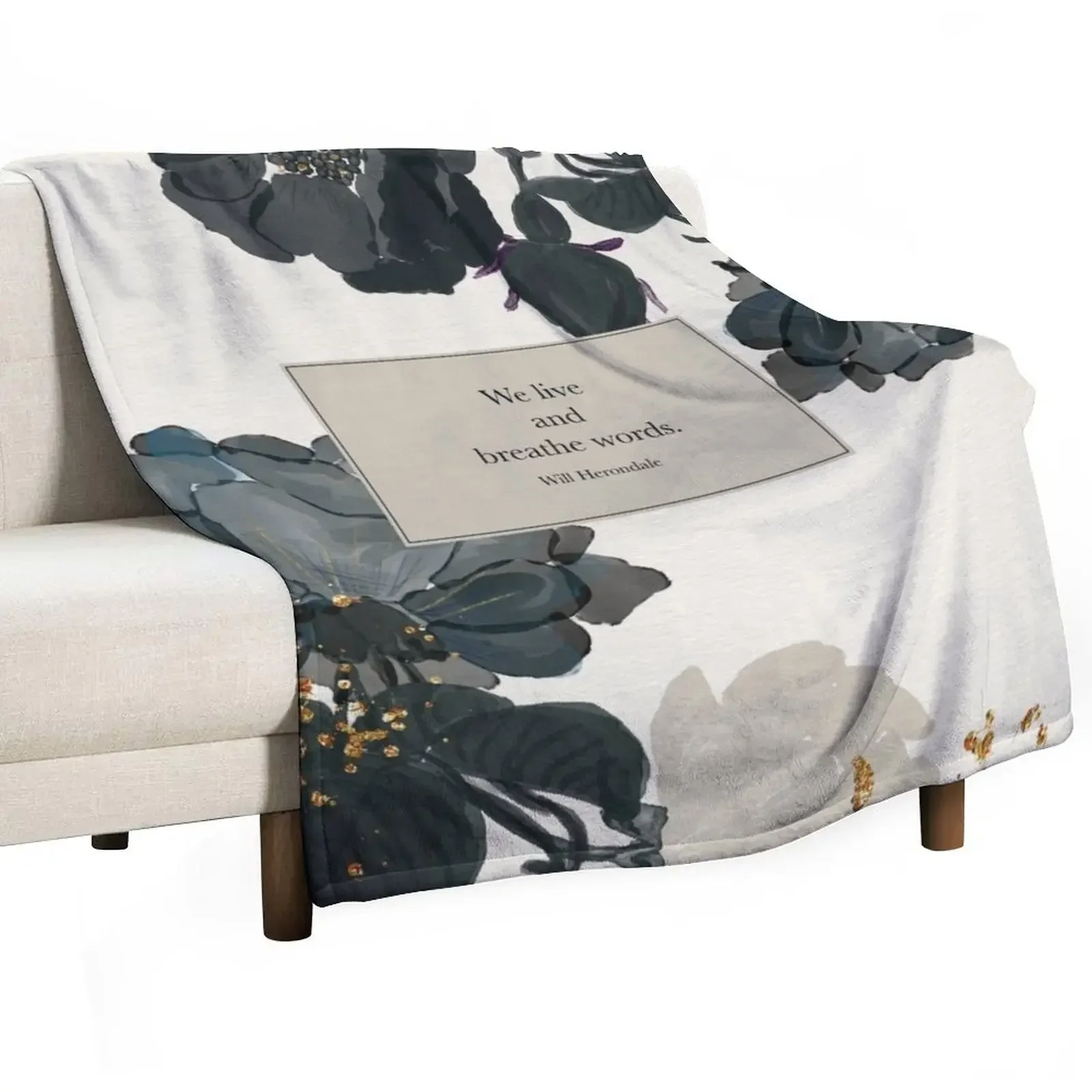 

We live and breathe words. - Will Herondale. The Infernal Devices. Throw Blanket Hairys Summer Beddings blankets ands Blankets