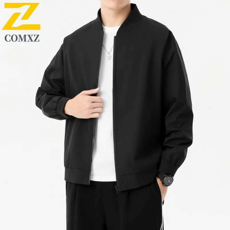 أوائل الخريف الرجال البيسبول سترة العصرية خفيفة الوزن فضفاضة تناسب معطف غير رسمي أنيق تنوعا الرياضة مكتب ملابس خارجية جديد 2025 #2