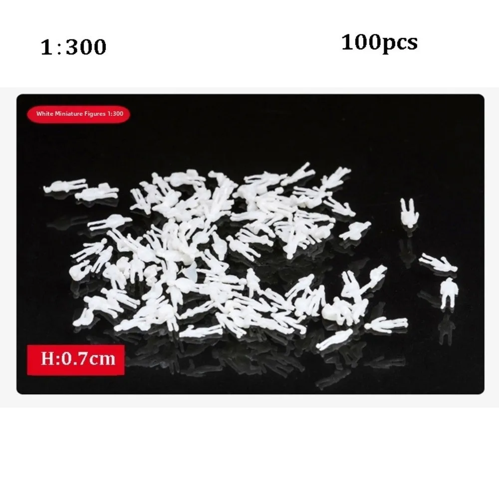 100pcs 1:300/1:200/1:100/1:150/1:75/1:50/1:30/1:25 Scale Model Building People Figures Mixed Color Passengers Train Scenery