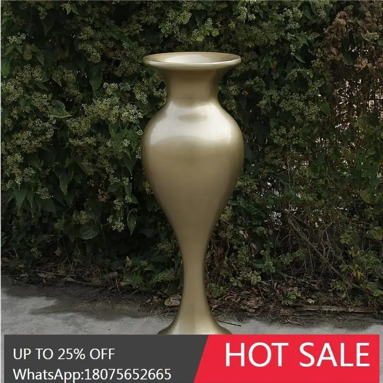 SGF Fashion Glass Fiber Floor Large Vase Wedding Road Guide Display