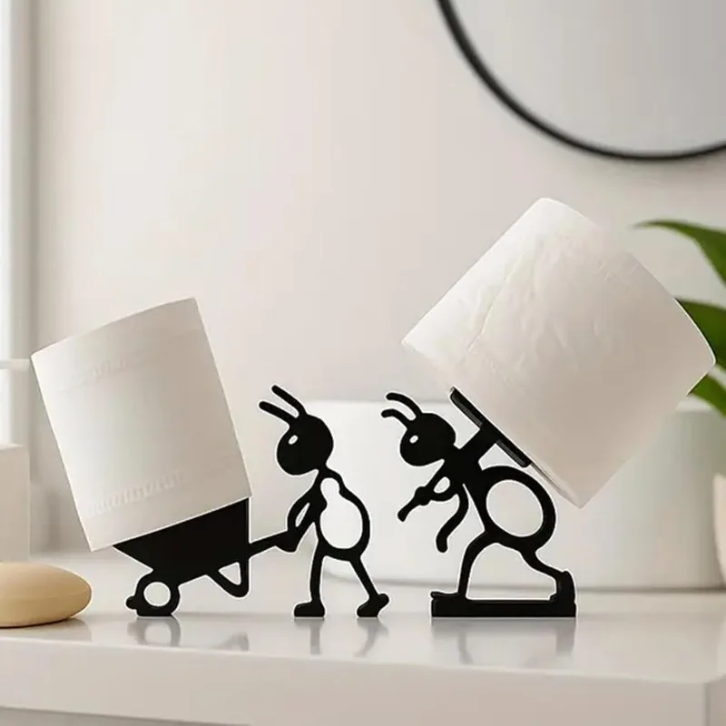 Funny Ant Toilet Paper Holder Unique Ant Design Bathroom Decor Toilet Paper Roll Stand for Bathroom Fun Gift for Friends& Family