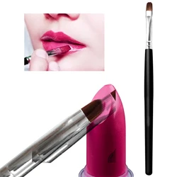 Pennello per trucco pennello per rossetto manico in legno pennello cosmetico morbido Lipgloss ombretto pennello per rossetto pennello per sfumare strumenti per il trucco