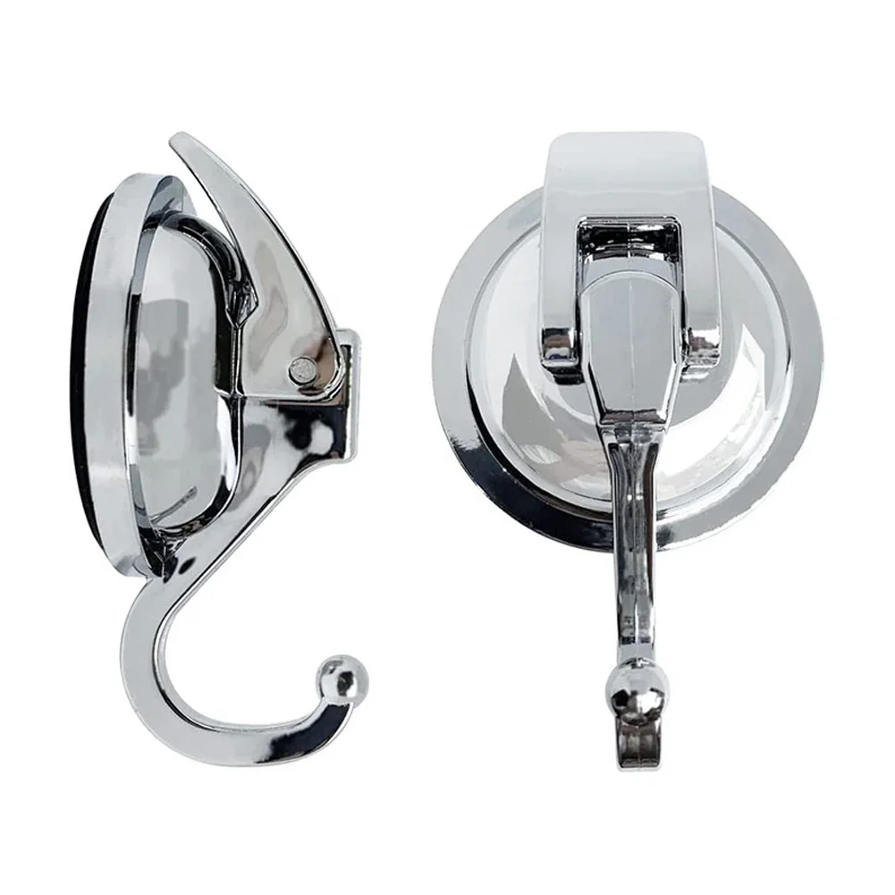 2pcs Suction Cup Hook, Strong Non Punching Vacuum Adhesive Hook, Wall Suction Without Trace, Bathroom, Kitchen Shelf Hook