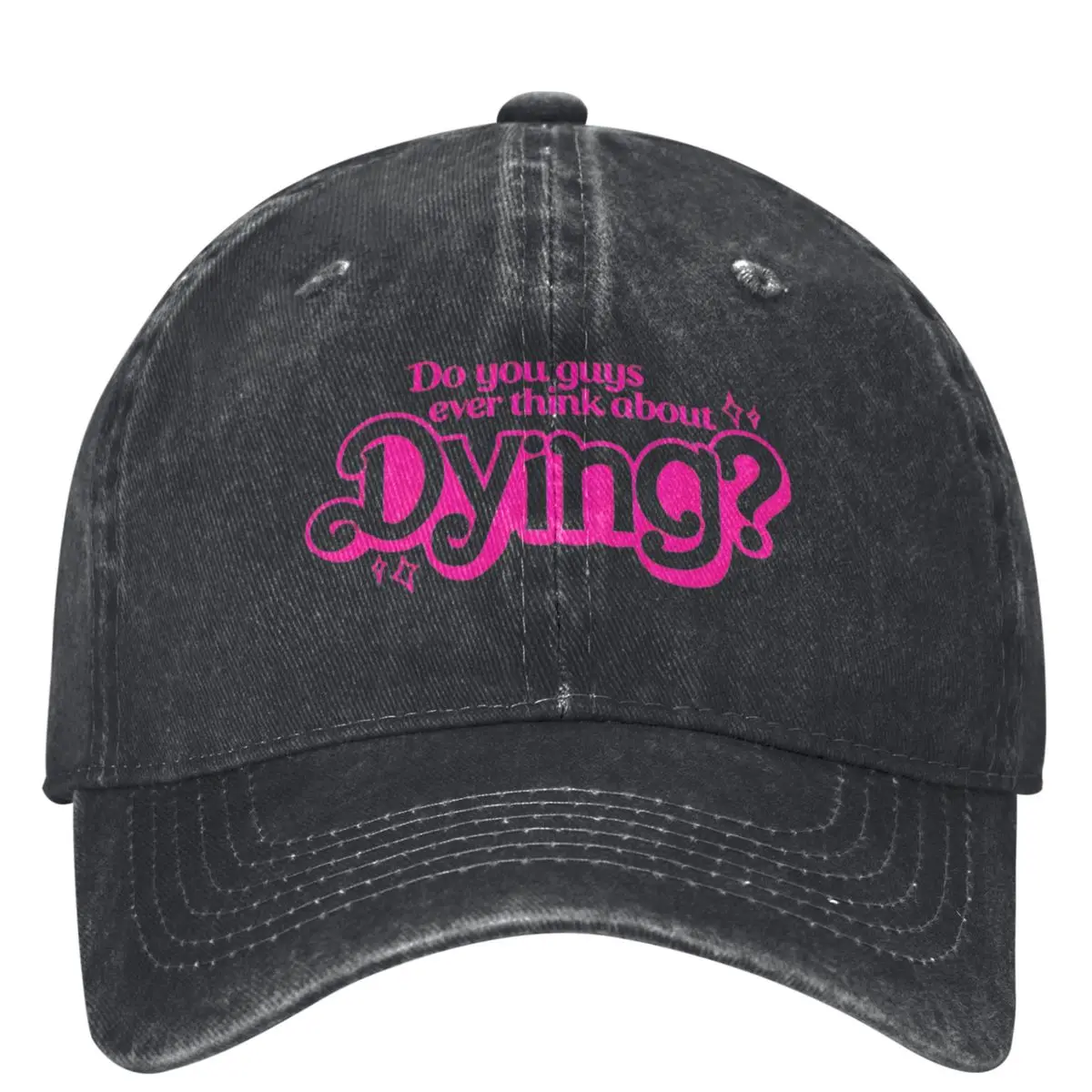 

Do You Guys Ever Think About Dying Denim Baseball Cap Kpop Rock Trucker Hat Summer Unisex Teens Casual Sunscreen Baseball Caps