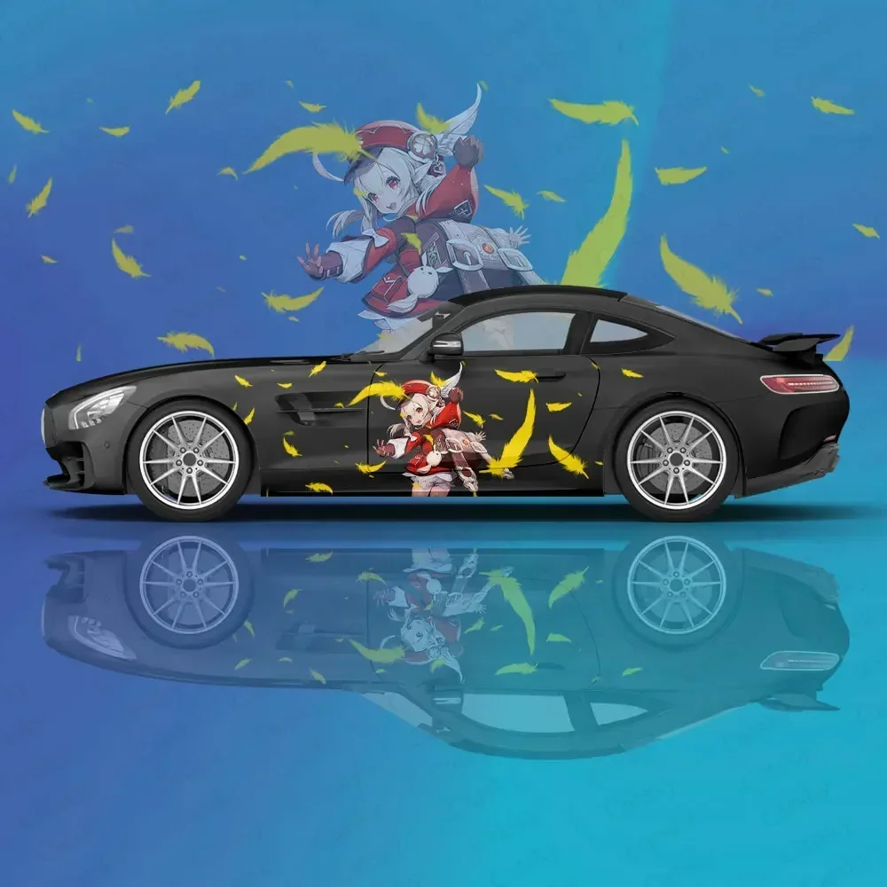 Genshin Impact Klee-calcomanía de animal para coche, película protectora de vinilo, gráficos laterales de carreras, accesorios de envoltura, pintura en aerosol, pegatinas para automóviles