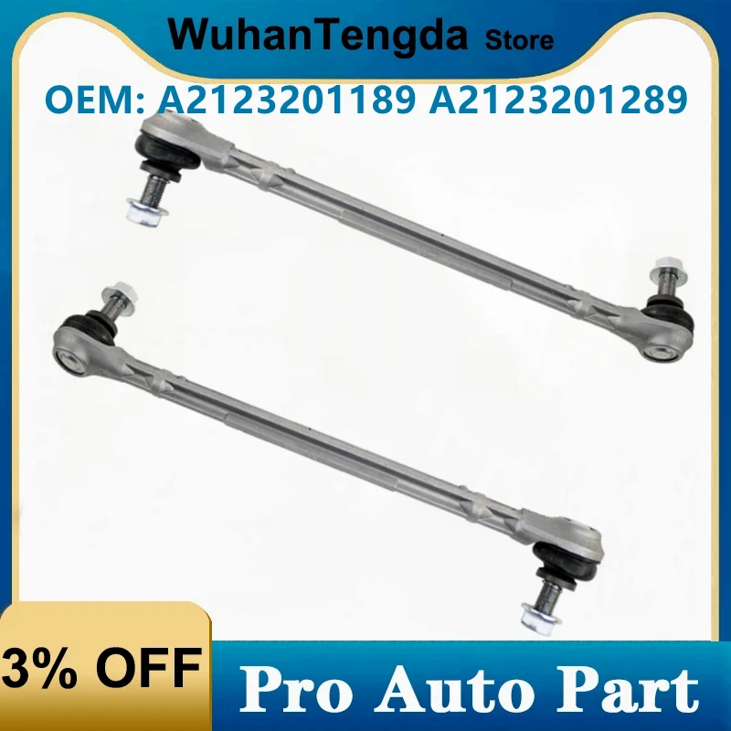 1Pair Front Sway Bar Stabilizer Link 2123201189 2123201289 for Benz W212 W207 W218 E350 E400 E550 A2123201189 A2123201289