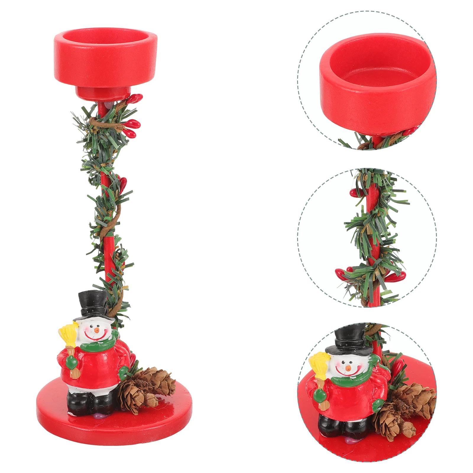 

Christmas Decoration Holder Reindeer Inspired Resin Metal Tealight Stand for Home Party Tabletop Decor Xmas Centerpiece