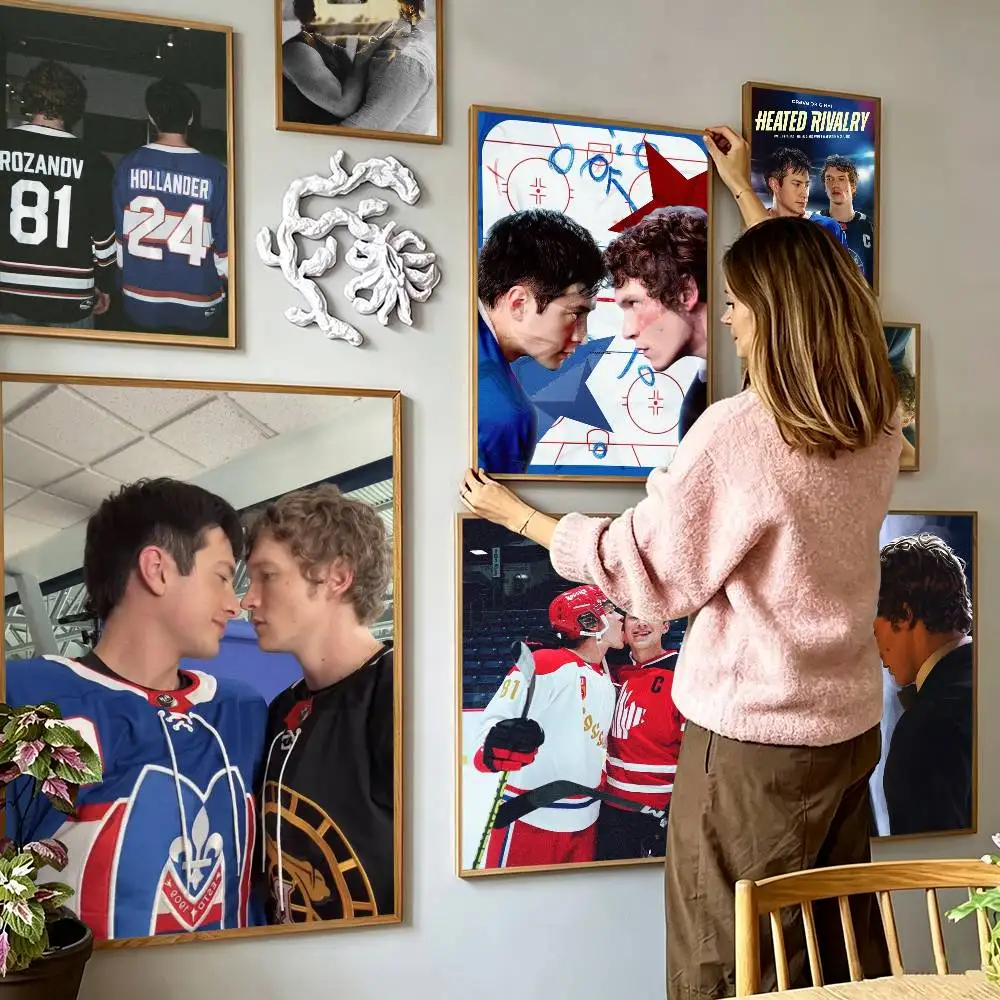 TV Heated Rivalry Shane Hollander Ilya Rozanov  Poster High Quality Dorm Living Room Aesthetic Wall Decoration Painting Stickers