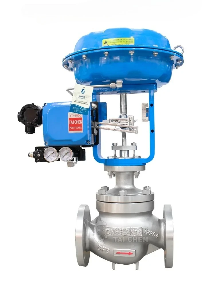

Pneumatic control valve proportional adjustment pressure temperature flow film single seat steam oxygen control valve