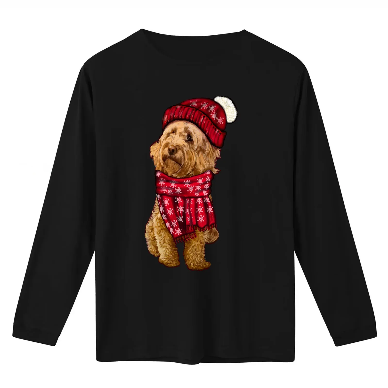 Cute funny dogs wearing clothes Cavapoo Cavoodle puppy dog T-Shirt Summer Casual Cotton Tee Oversized Streetwear Tops