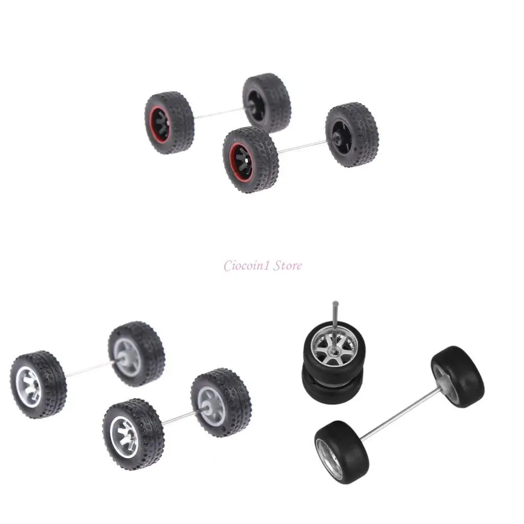 

Y1UB Upgrade Set 4 1/64 Alloy With Axles Rods For Car Model Mods