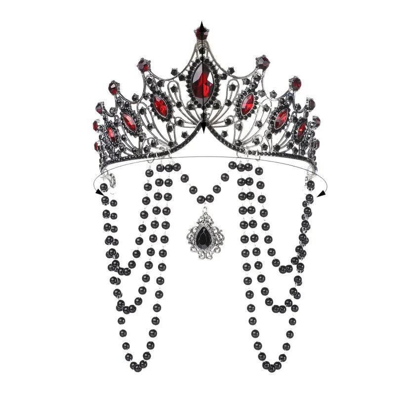 Baroque Crystal Tiaras And Crowns Headband For Women Party Bridal Wedding Hair Accessories Jewelry Crown Tiara Headband Gift image 4