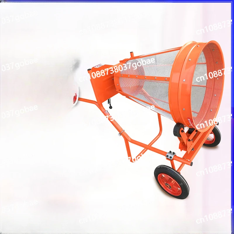 Electric Small Hand Push Sand Sieving Machine Drum Cylinder Building Vibration Sand Sieving Machine 220V