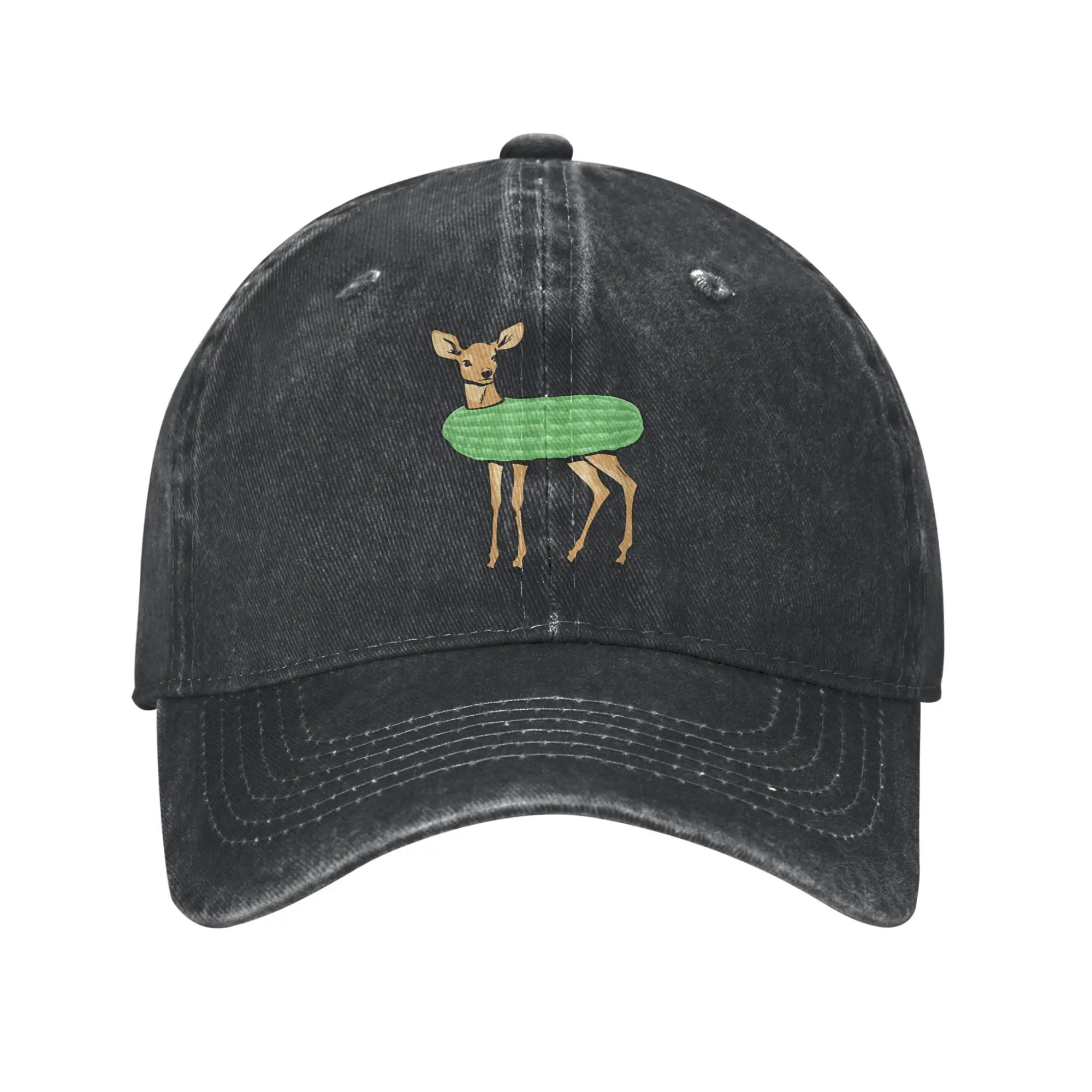 

Dill Doe Funny Adult Humor Dill Pickle Deer Sun Baseball Cap Stylish Female Male Washed Trucker Hat Rock Snapback Cap Gift Idea