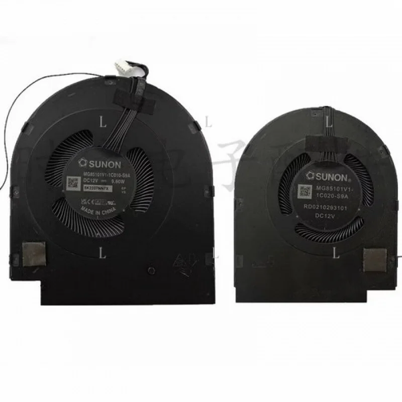 

L для Lenovo ThinkPad P16 Gen1 охлаждающий вентилятор для процессора и графического процессора MG85101V1-1C010/1C020-S9A DC12V