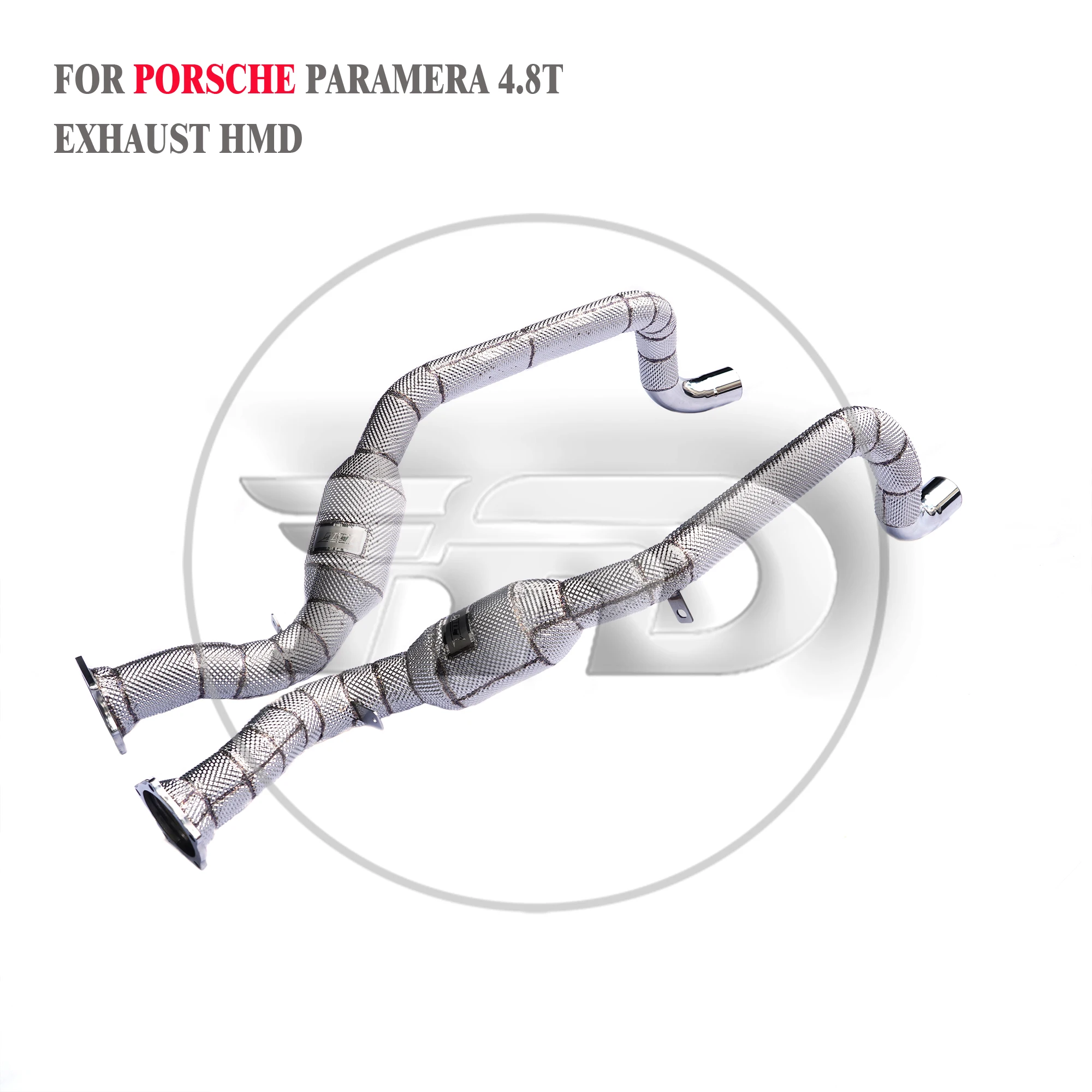 

HMD Car Accessories Exhaust System High Flow Performance Downpipe for Porsche Panamera Turbo 4.8T 970 With Catalytic