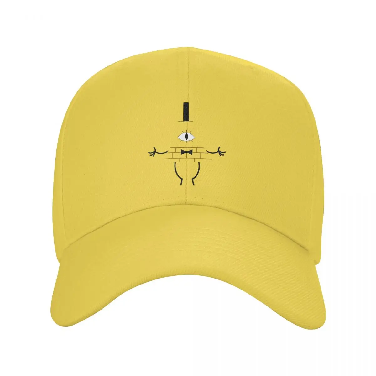 Yellow Cartoon Bill Cipher Baseball Cap Men Women Outdoor Sun Caps Hat Adjustable Snapback Caps Racing Cap Summer Cap