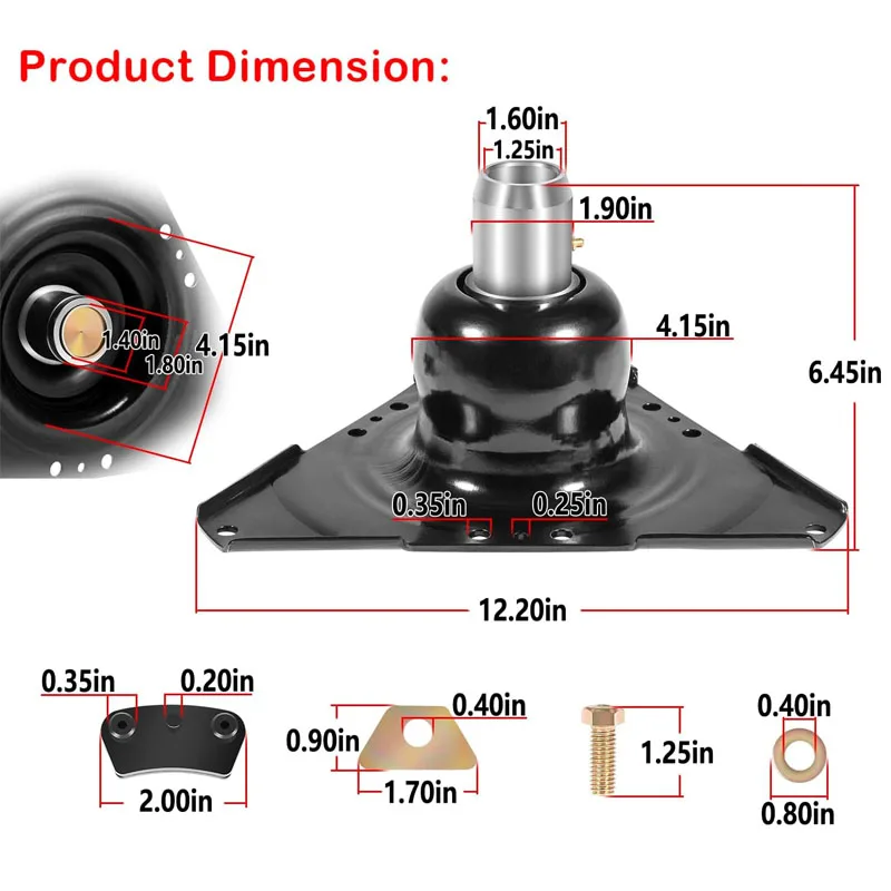 14” Outboard Engine Coupling Assembly Fit for MerCruiser Alpha Drive V6 V8|Replace 18643A5 18643A7 18-2323