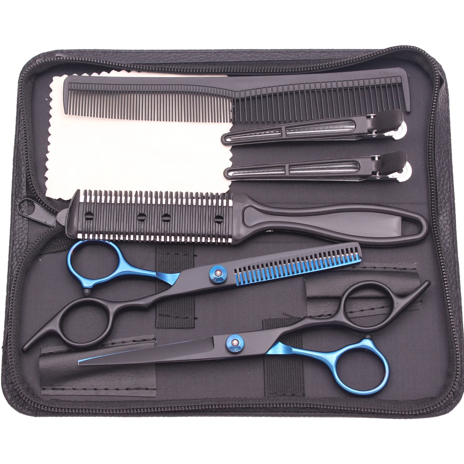 6,0'' Zoll Haarschere Professionelle Schneideschere Ausdünnung Friseur Haarschnitt Set Salon Friseur & Zuhause Japanischer Stahl 1001
