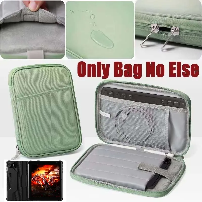 

for PRITOM 7inch Tablet Bag Waterproof Sleeve Zip Storage Pouch Multi Pockets for Keyboard Mouse Cable Earphone Carry Case