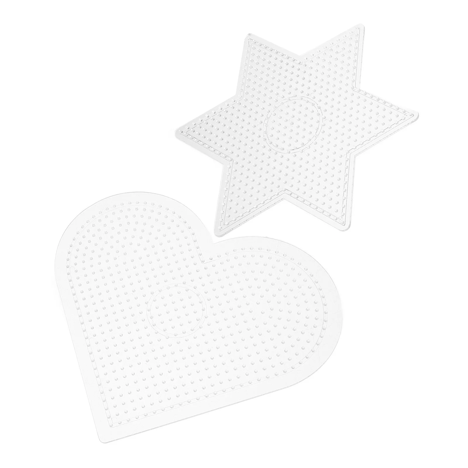 2 Stuks Zekering Kralen Planken 5Mm Doorzichtige Plastic Pegboards Voor Diy Ambachtelijke Projecten Fuse Kralen Boards Doorzichtige Plastic Pegboards Voor Ambachtelijke